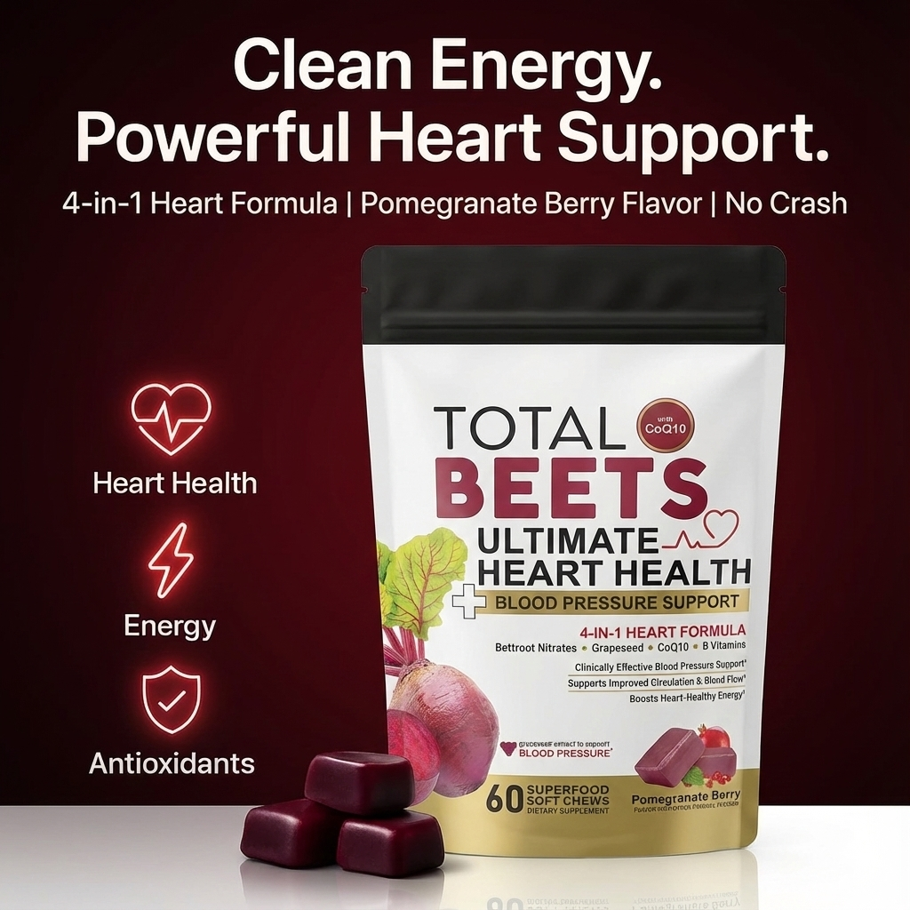 Total Beets™  - Blood Pressue Support + Strengthening Your Heart Health (Limited Time Deal)