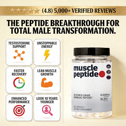 Muscle Peptide 185 Supplements Build Lean Muscle 3X Faster