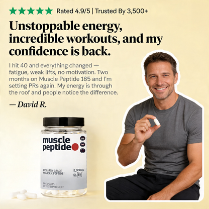 Muscle Peptide 185 Supplements Build Lean Muscle 3X Faster